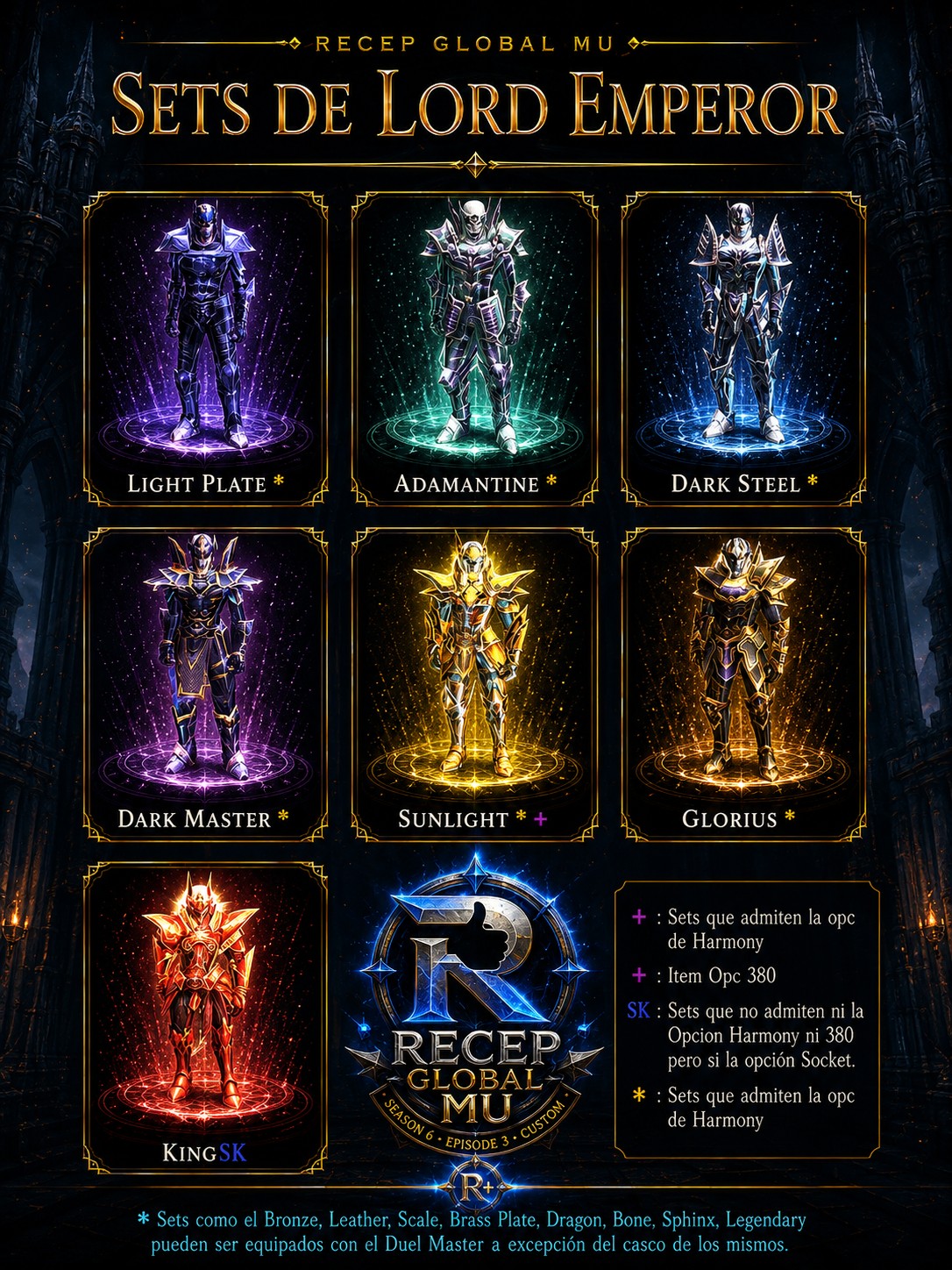 Lord Emperor (Dark Lord) itemseti — RECEP GLOBAL MU